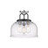 Downtown Urban Three Light Semi-Flush Mount in Black Polished Chrome (405|239-3C-BPC-G239-15SDY)
