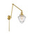 Franklin Restoration One Light Swing Arm in Satin Gold (405|238-SG-G664-7)