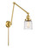 Franklin Restoration One Light Swing Arm in Satin Gold (405|238-SG-G513)