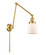 Franklin Restoration One Light Swing Arm in Satin Gold (405|238-SG-G51)