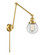 Franklin Restoration One Light Swing Arm in Satin Gold (405|238-SG-G202-6)