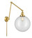 Franklin Restoration One Light Swing Arm in Satin Gold (405|238-SG-G202-12)