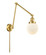 Franklin Restoration One Light Swing Arm in Satin Gold (405|238-SG-G201-6)