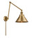 Franklin Restoration One Light Swing Arm in Brushed Brass (405|238-BB-M10-BB)