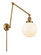 Franklin Restoration One Light Swing Arm Lamp in Brushed Brass (405|238-BB-G201-8)