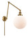 Franklin Restoration One Light Swing Arm in Brushed Brass (405|238-BB-G201-10)