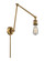 Franklin Restoration One Light Swing Arm Lamp in Brushed Brass (405|238-BB)