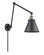 Franklin Restoration One Light Swing Arm in Black Antique Brass (405|238-BAB-M13-BK)