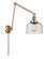 Franklin Restoration One Light Swing Arm in Antique Copper (405|238-AC-G74)