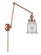 Franklin Restoration One Light Swing Arm in Antique Copper (405|238-AC-G182)