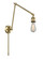 Franklin Restoration One Light Swing Arm in Antique Brass (405|238-AB)