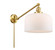 Franklin Restoration One Light Swing Arm in Satin Gold (405|237-SG-G71-L)
