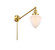 Franklin Restoration One Light Swing Arm in Satin Gold (405|237-SG-G661-7)