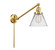 Franklin Restoration One Light Swing Arm in Satin Gold (405|237-SG-G42)