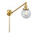 Franklin Restoration One Light Swing Arm in Satin Gold (405|237-SG-G204-6)