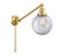Franklin Restoration One Light Swing Arm in Satin Gold (405|237-SG-G202-8)