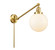 Franklin Restoration One Light Swing Arm in Satin Gold (405|237-SG-G201-8)