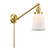 Franklin Restoration One Light Swing Arm Lamp in Satin Gold (405|237-SG-G181)