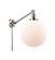 Franklin Restoration One Light Swing Arm in Polished Nickel (405|237-PN-G201-12)