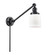 Franklin Restoration One Light Swing Arm Lamp in Matte Black (405|237-BK-G51)
