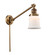 Franklin Restoration One Light Swing Arm in Brushed Brass (405|237-BB-G181S)