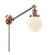 Franklin Restoration One Light Swing Arm in Antique Copper (405|237-AC-G201-6)