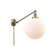 Franklin Restoration LED Swing Arm in Antique Brass (405|237-AB-G201-12-LED)