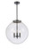 Franklin Restoration Three Light Pendant in Matte Black (405|221-3S-BK-G202-18)