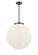 Essex Three Light Pendant in Matte Black (405|221-3S-BK-G201-18)