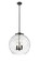 Essex LED Pendant in Matte Black (405|221-3S-BK-G1215-18-LED)