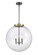 Essex Three Light Pendant in Black Antique Brass (405|221-3S-BAB-G204-18)