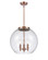 Essex Three Light Pendant in Antique Copper (405|221-3S-AC-G124-16)