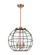 Essex Three Light Pendant in Antique Copper (405|221-3S-AC-CE-16-BK)