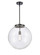 Essex One Light Pendant in Matte Black (405|221-1S-BK-G204-16)