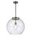 Essex LED Pendant in Matte Black (405|221-1S-BK-G122-16-LED)