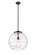 Essex LED Pendant in Matte Black (405|221-1S-BK-G1213-16-BB-95-LED)