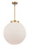 Essex LED Pendant in Brushed Brass (405|221-1S-BB-G201-18-LED)