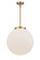 Essex One Light Pendant in Brushed Brass (405|221-1S-BB-G201-16)