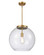 Essex LED Pendant in Brushed Brass (405|221-1S-BB-G124-16-LED)