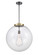 Essex One Light Pendant in Black Antique Brass (405|221-1S-BAB-G204-18)