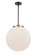 Essex LED Pendant in Black Antique Brass (405|221-1S-BAB-G201-16-LED)
