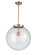 Essex LED Pendant in Antique Copper (405|221-1S-AC-G204-16-LED)