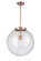 Franklin Restoration One Light Pendant in Antique Copper (405|221-1S-AC-G204-16)