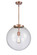 Essex One Light Pendant in Antique Copper (405|221-1S-AC-G202-16)