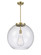 Essex One Light Pendant in Antique Brass (405|221-1S-AB-G124-18)