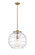 Essex LED Pendant in Antique Brass (405|221-1S-AB-G1213-16-BB-95-LED)