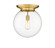 Essex One Light Flush Mount in Satin Gold (405|221-1F-SG-G202-14)