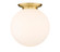 Essex One Light Flush Mount in Satin Gold (405|221-1F-SG-G201-18)