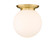 Essex One Light Flush Mount in Satin Gold (405|221-1F-SG-G201-14)