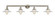 Franklin Restoration Four Light Bath Vanity in Brushed Satin Nickel (405|215-SN-G1)